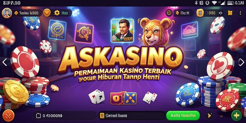 Gameplay seru dari ASKASINO dengan berbagai pilihan permainan Kasino.