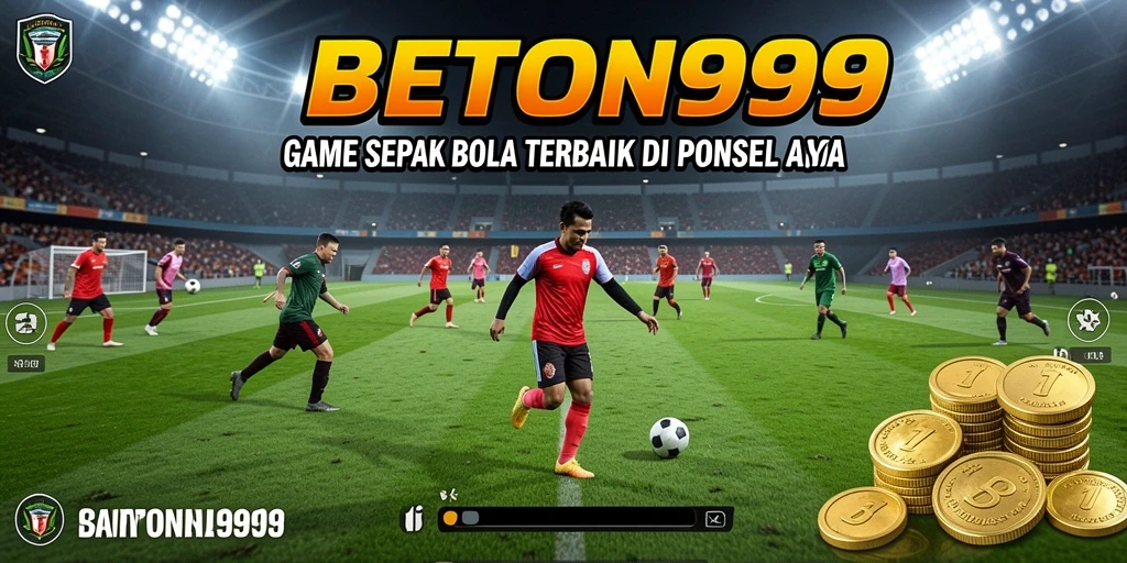 Tangkapan layar utama dari gameplay seru BETON999 yang menampilkan aksi di lapangan.