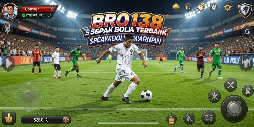 Screenshot gameplay BRO138 yang menampilkan aksi seru di lapangan.