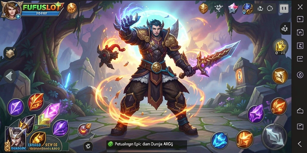 Tampilan gameplay FUFUSLOT yang menakjubkan dan dinamis.