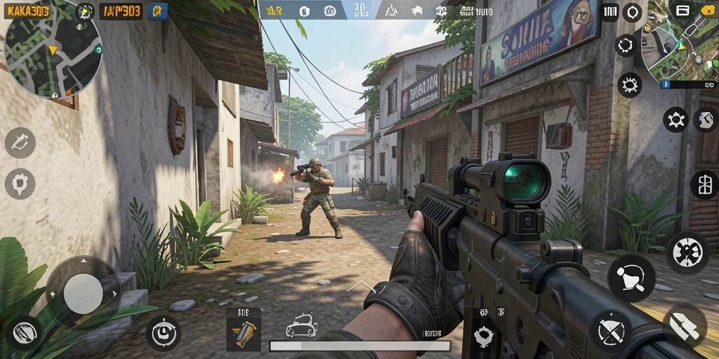 Gameplay KAKA303 menampilkan aksi tembak-menembak yang mendebarkan.