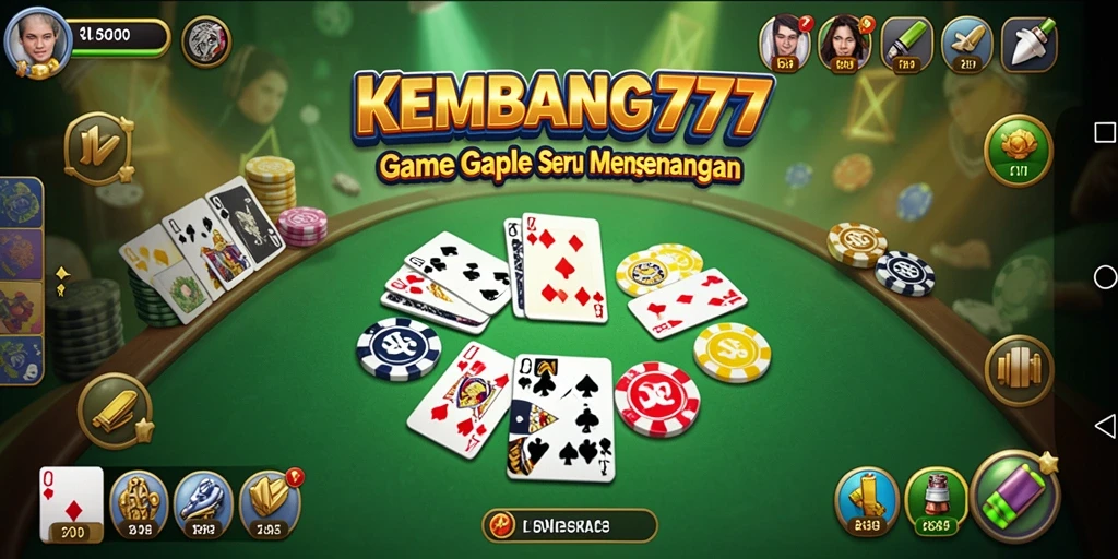 Tampilan menarik dari gameplay Gaple KEMBANG777 yang mengasyikkan.