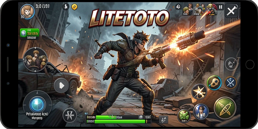 Gameplay seru LITETOTO dengan aksi mendebarkan.