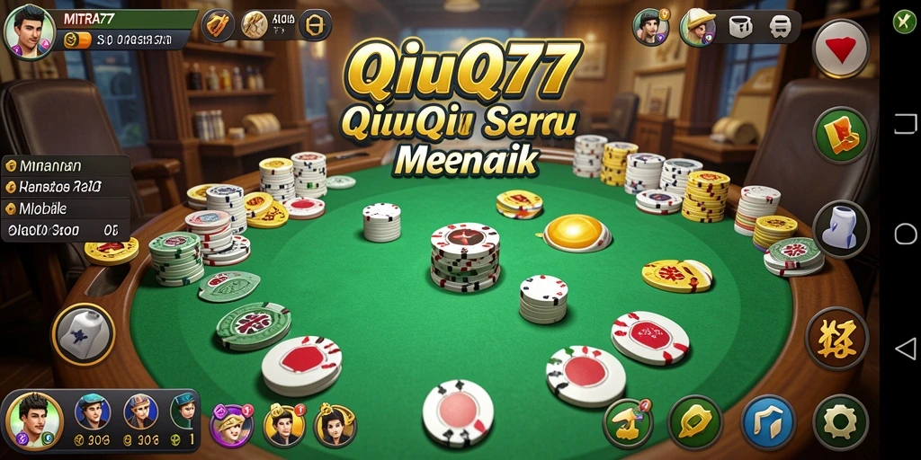 Screenshot permainan QiuQiu di MITRA77 yang penuh aksi.
