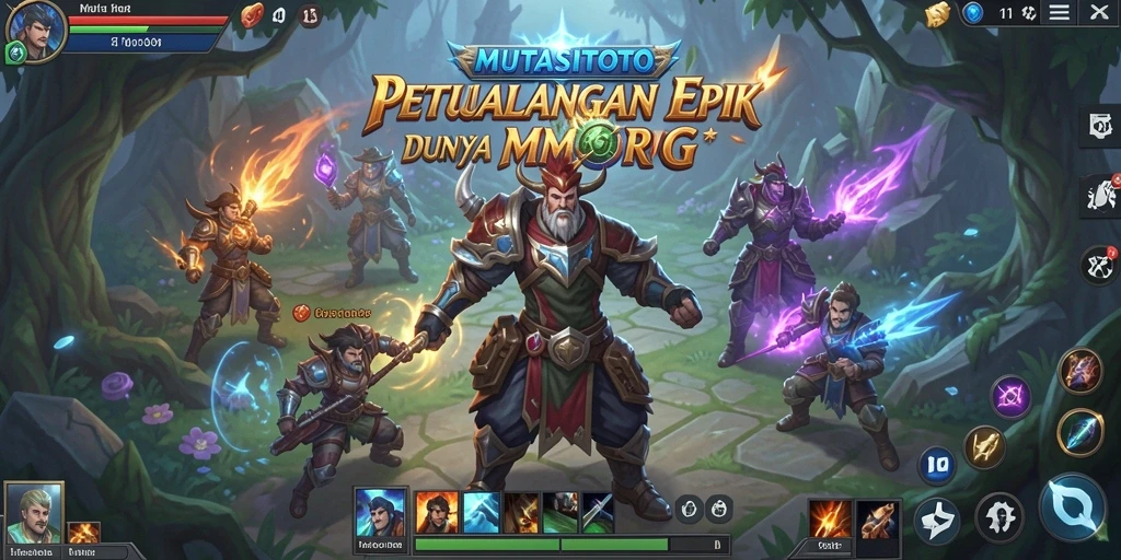 Tampilan gameplay seru dalam dunia fantasi MUTASITOTO.