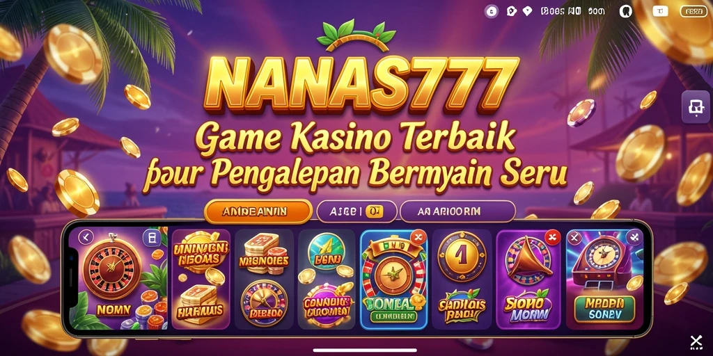 Tampilan menarik gameplay Kasino NANAS777 yang seru dan mendebarkan.