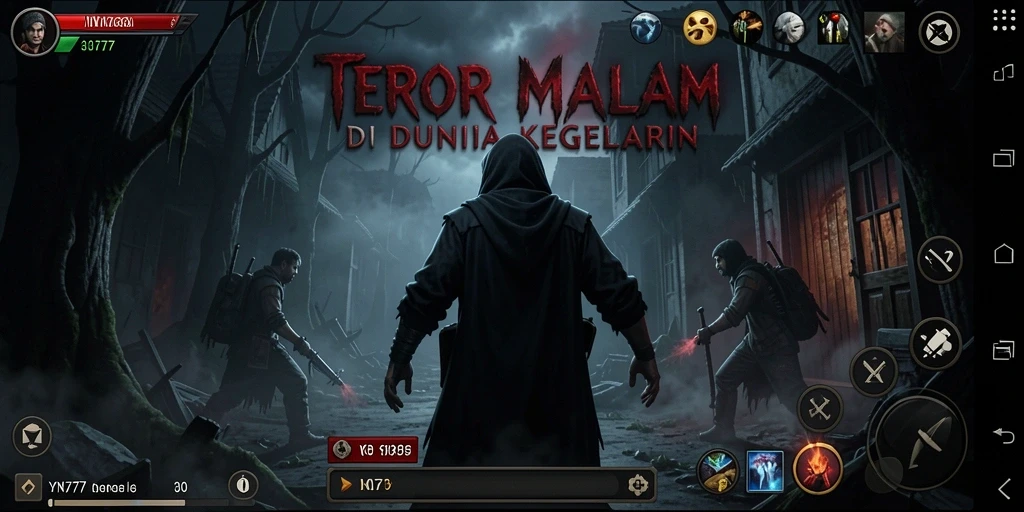 Screenshot gameplay YN777 yang menampilkan situasi menegangkan.